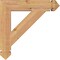 Ekena Millwork Traditional Arts & Crafts Smooth Bracket, Western Red Cedar, 3 1/2"W x 20"D x 20"H BKT04X20X20TRA03SWR - alternate 4